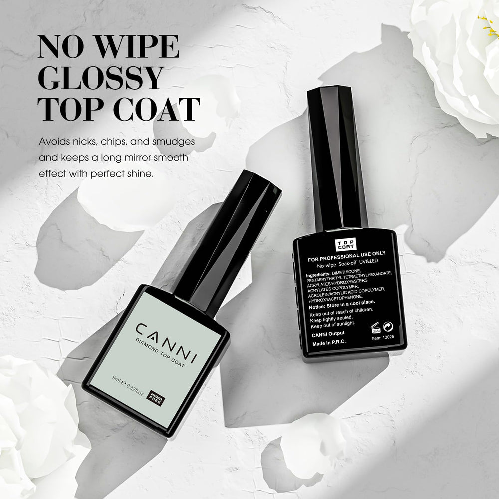 CANNI Top Coat long-lasting gloss hints at 30+ days of wear.