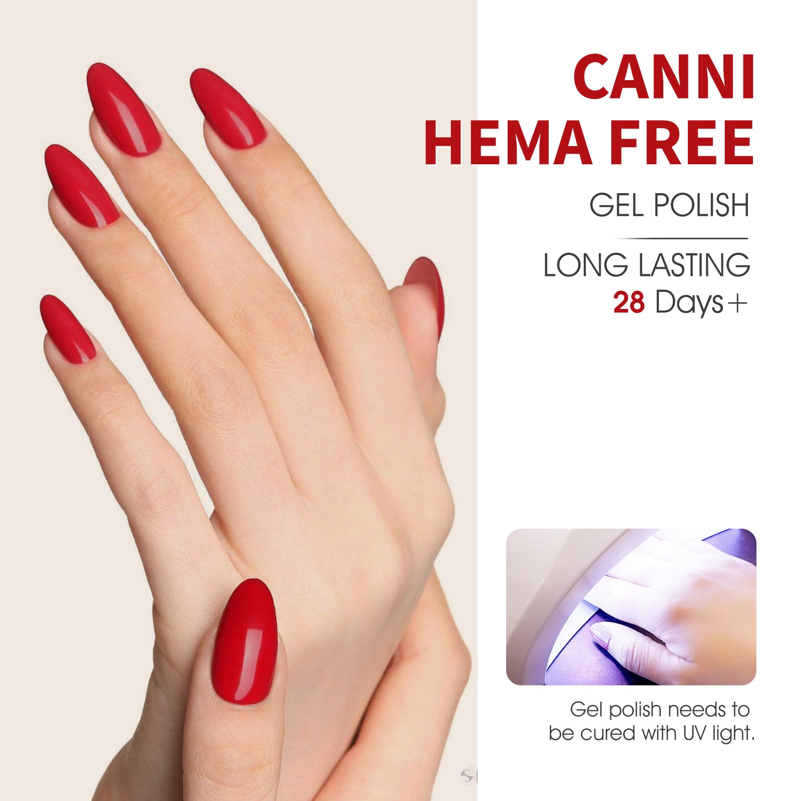 CANNI unique bottle design helps color accuracy during application.