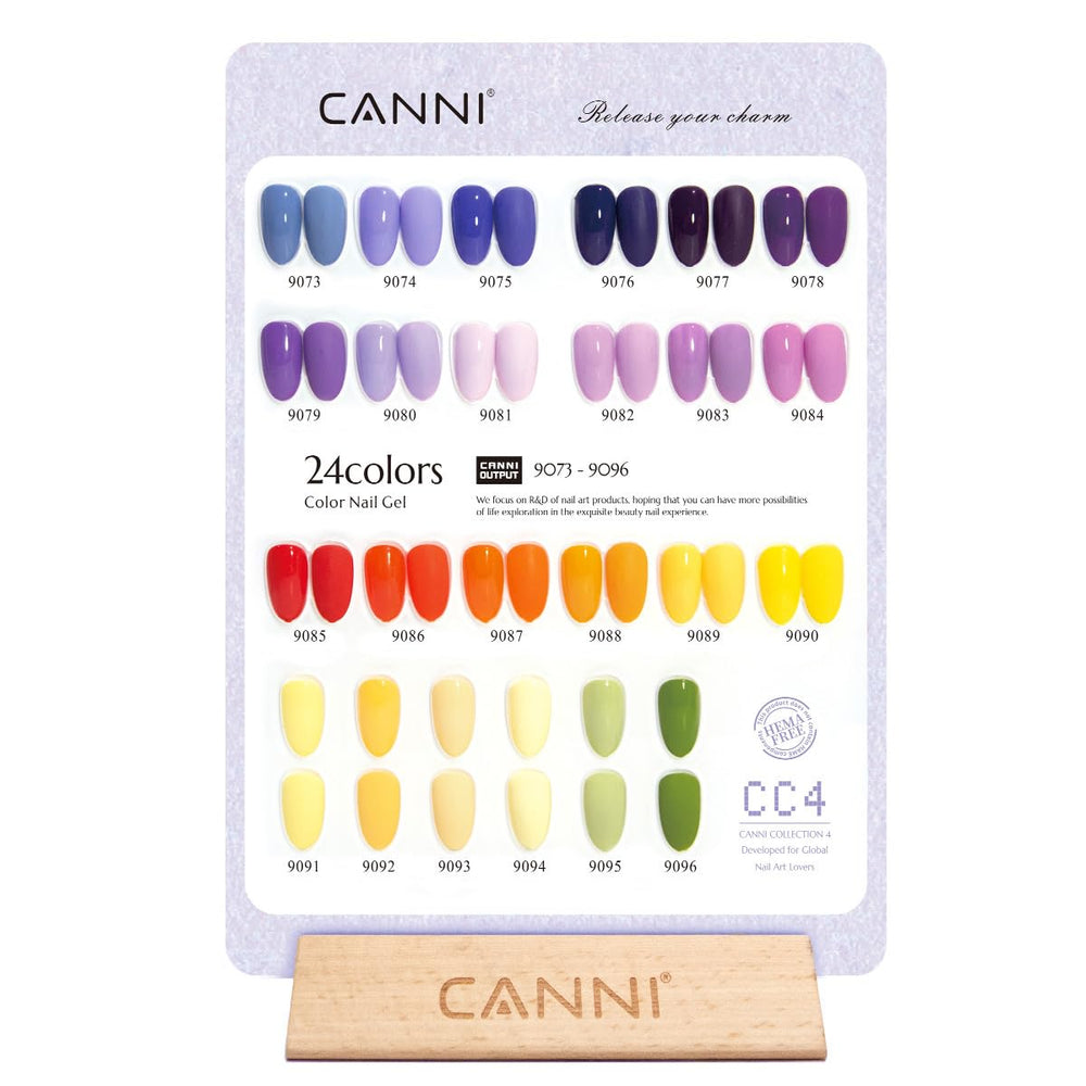 CANNI unique color bottles with 3D crystal label aid precise shade matching