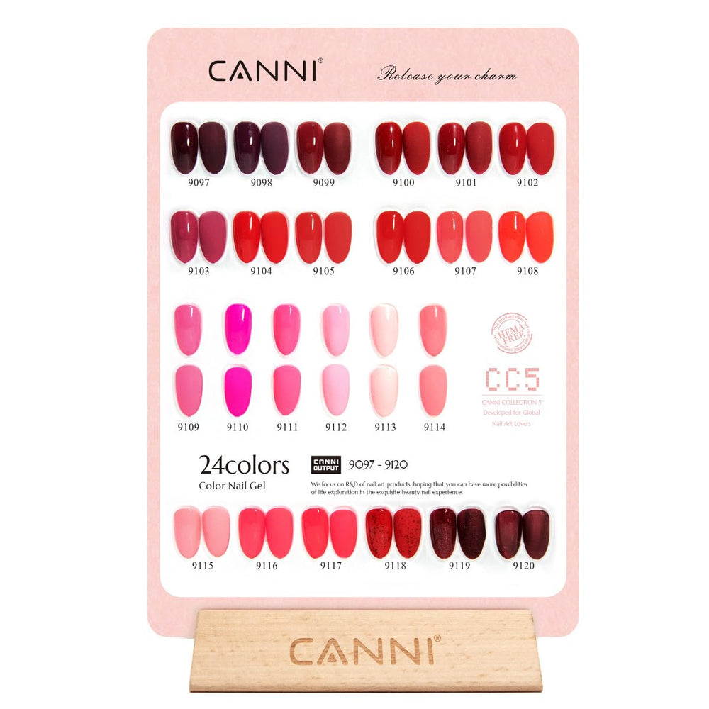 CANNI unique color bottles preview true shades before application