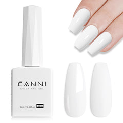 CANNI White Gel Polish bottle front with premium at-home manicure formula