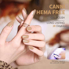 CANNI wide brush ensures smooth, even gel nail application at home.