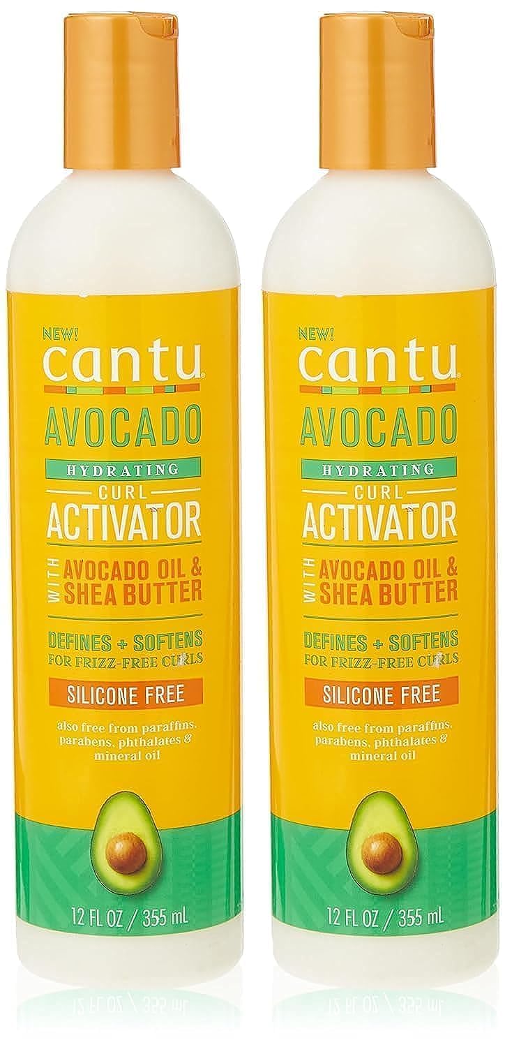 Cantu Avocado Curl Activator bottle highlighting hydration for natural curls