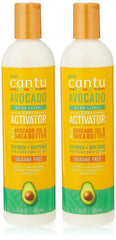 Cantu Avocado Curl Activator bottle highlighting hydration for natural curls