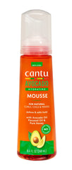 Cantu Avocado Hydrating Mousse curls definition for soft, frizz-free styling.