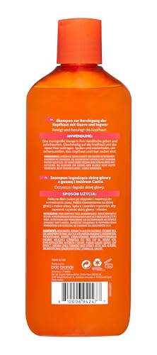 Cantu Guava Shampoo Scalp Relief bottle pour for quick scalp refresh