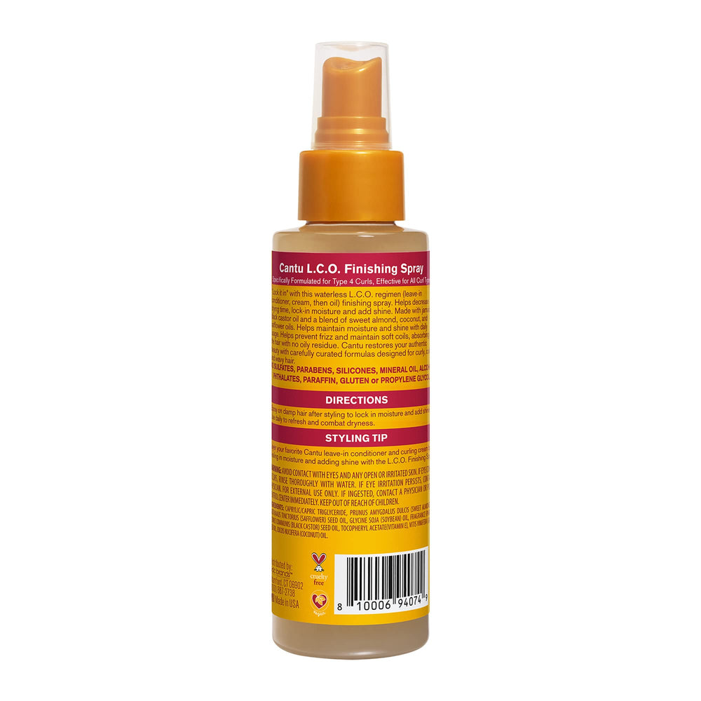 Soft coils look defined and moisturized after using Cantu finishing spray