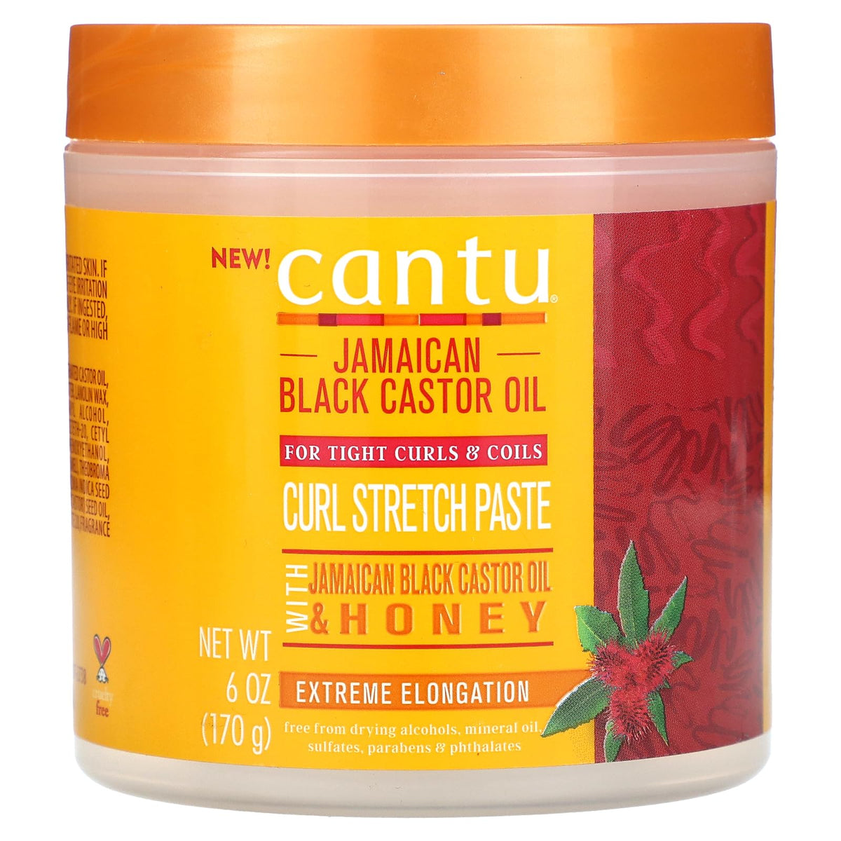 Cantu Jamaican Black Castor Oil Paste jar for defined, moisturized curls.