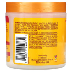 Cantu Jamaican Black Castor Oil Paste label highlights honey for soft hold.