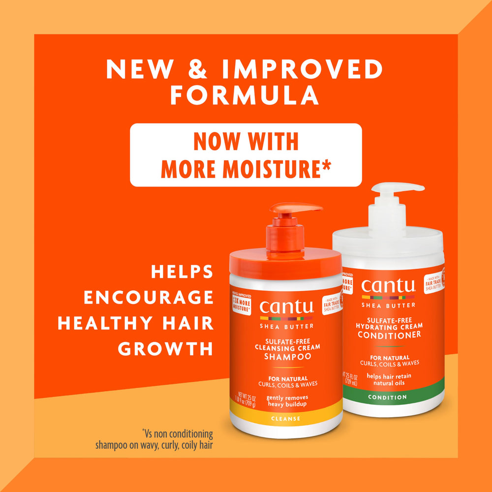 Cantu Shea Butter conditioner bottle ready for deep hydration.