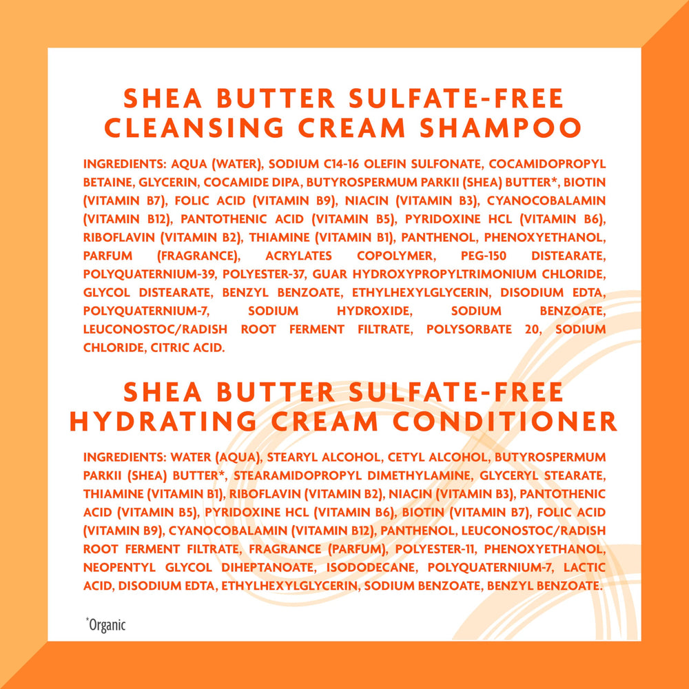 Cantu Shea Butter quarter-sized amount application demonstrated on hair.