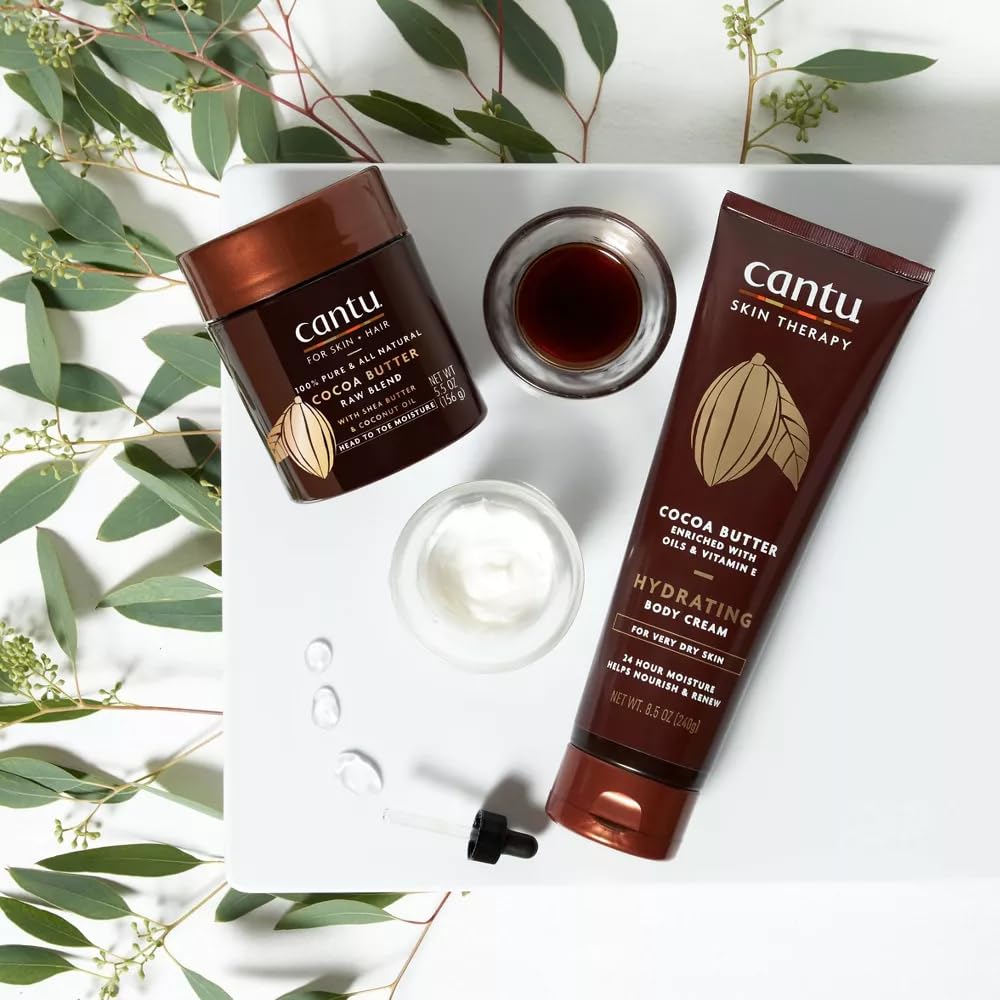 Cantu Skin Therapy Body Butter closeup on shea butter richness.