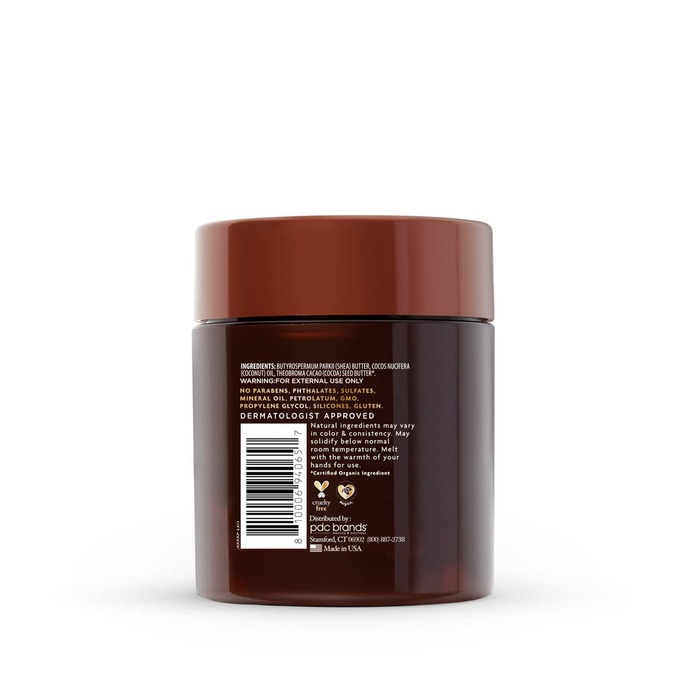 Cantu Skin Therapy Cocoa-Shea-Coconut blend visual for deep hydration.