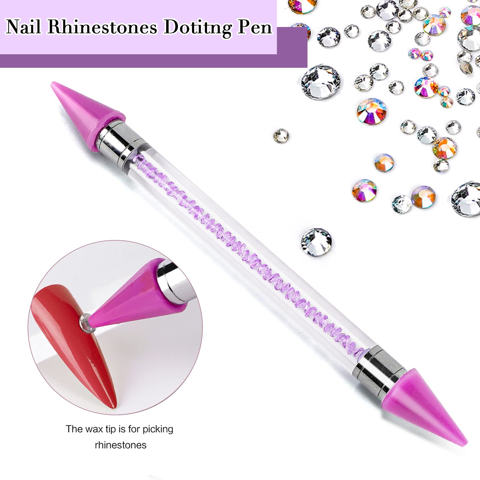 CANVALITE dotting pen and tweezer for easy rhinestone handling