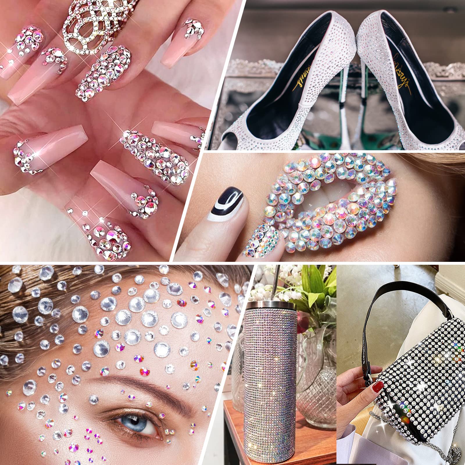 Canvalite multi-use rhinestones set for crafts and accessories.