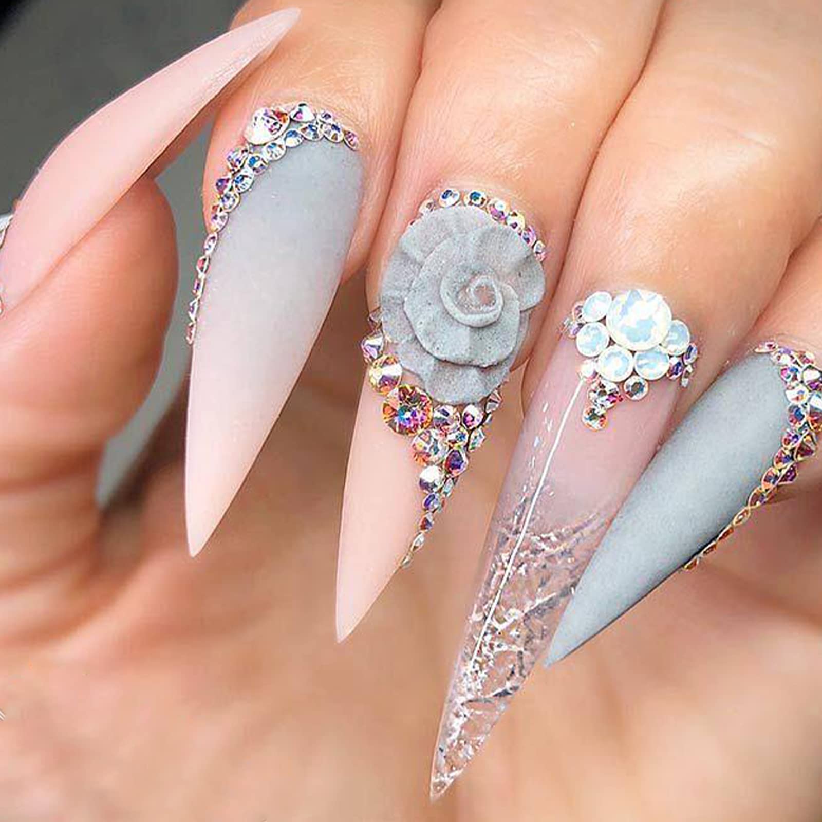 Canvalite rhinestones suited for nails, clothes, and DIY projects.