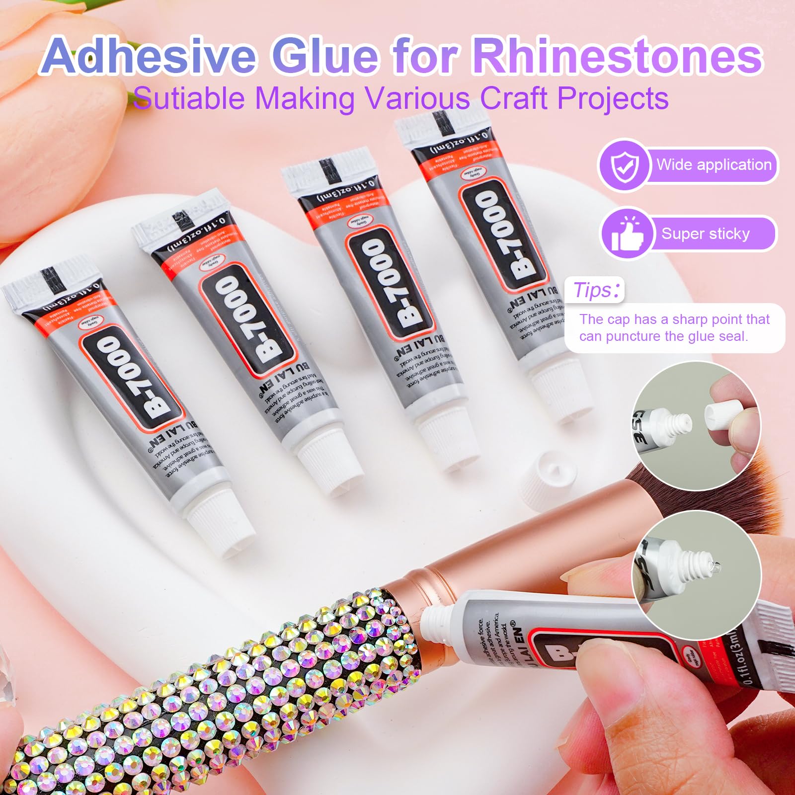 CANVALITE multicolor rhinestones for nails, clothing, and accessories.
