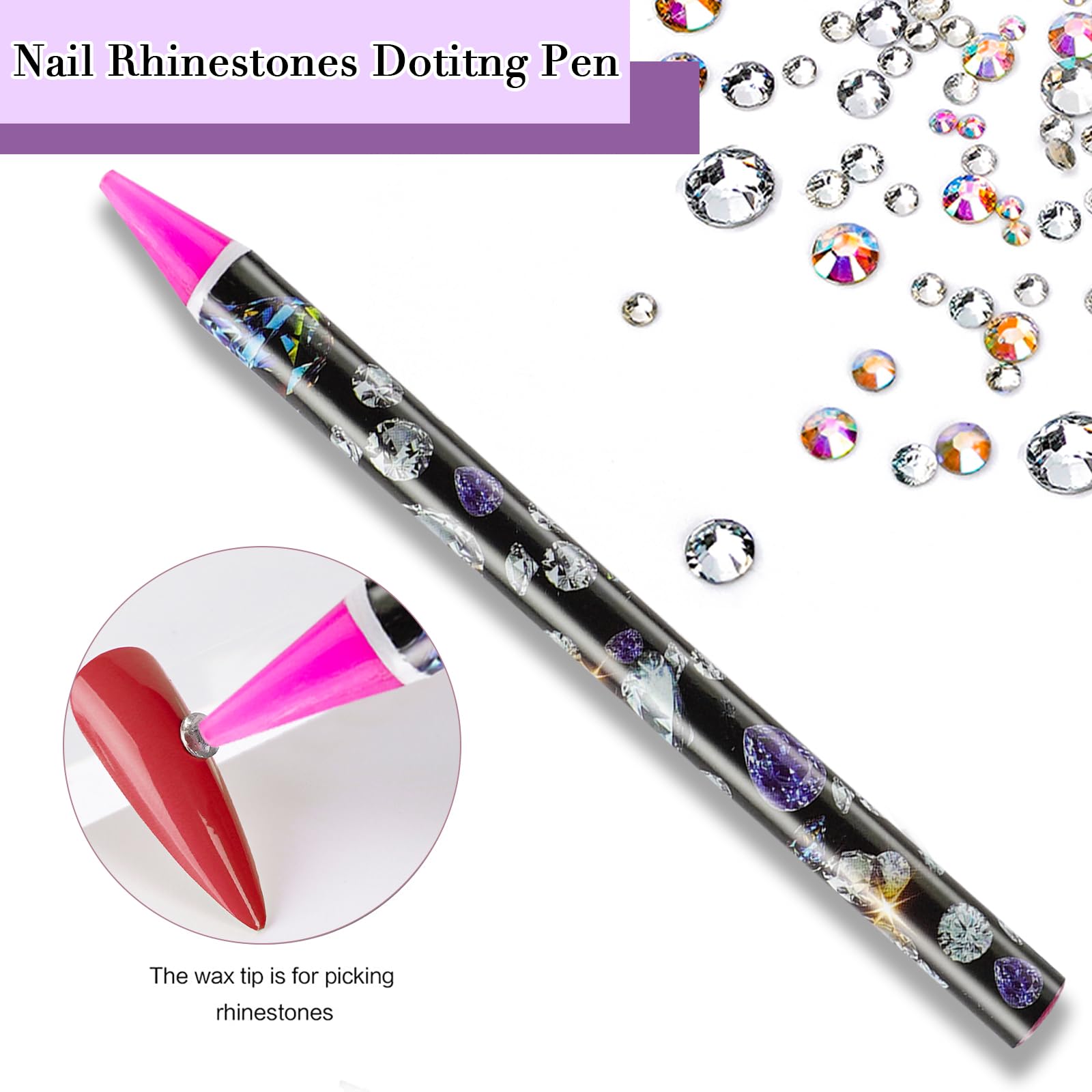 Canvalite rhinestones clear grid for subtle, elegant nail accents.