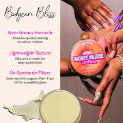 Canvas Beauty Body Glaze vanilla frosting scent; long-lasting fragrance during daily use.
