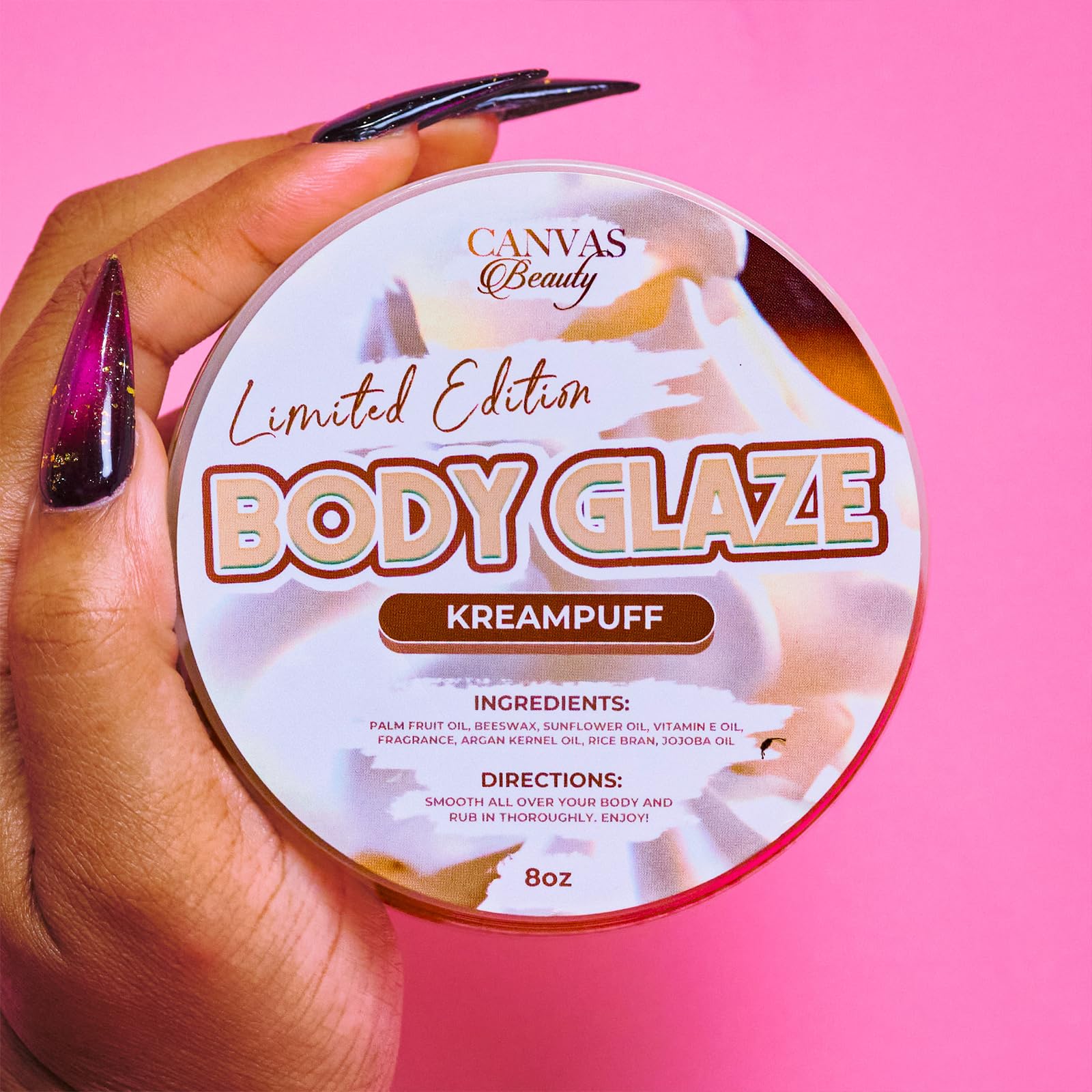 Canvas Beauty Kreampuff leaves a soft, radiant glow after use.