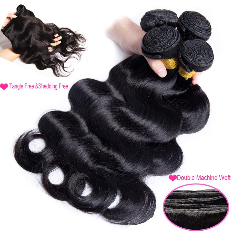 Caplina 16-inch body wave Brazilian virgin hair bundle for everyday volume