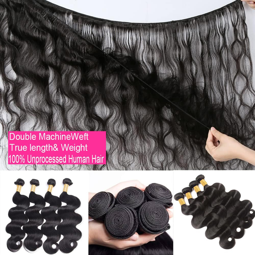 Caplina 20-inch body wave Brazilian virgin hair bundle for dramatic length