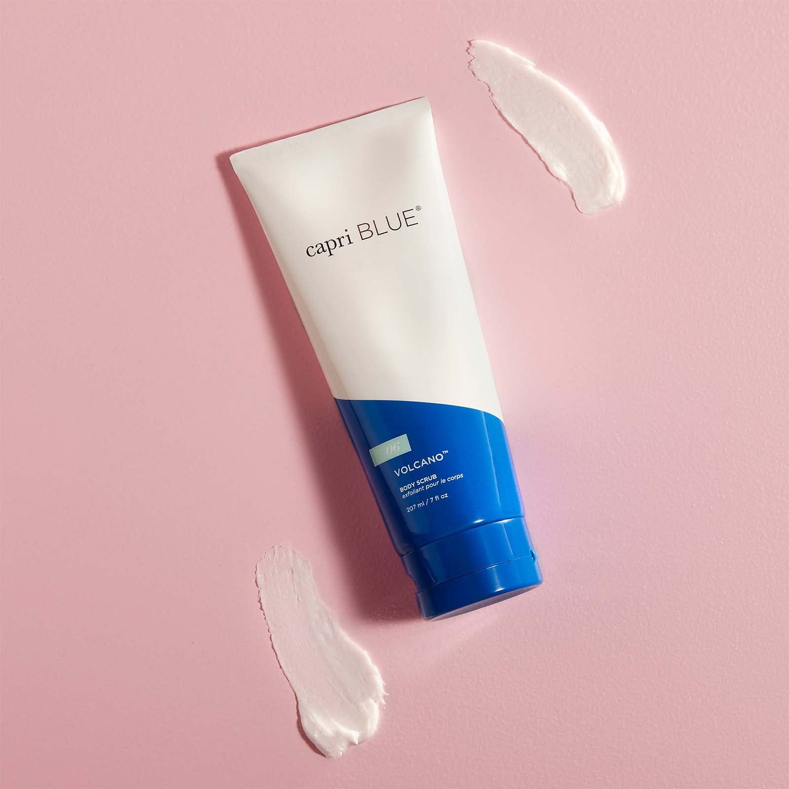 Capri Blue avocado oil exfoliating scrub detail highlighting rich moisture.