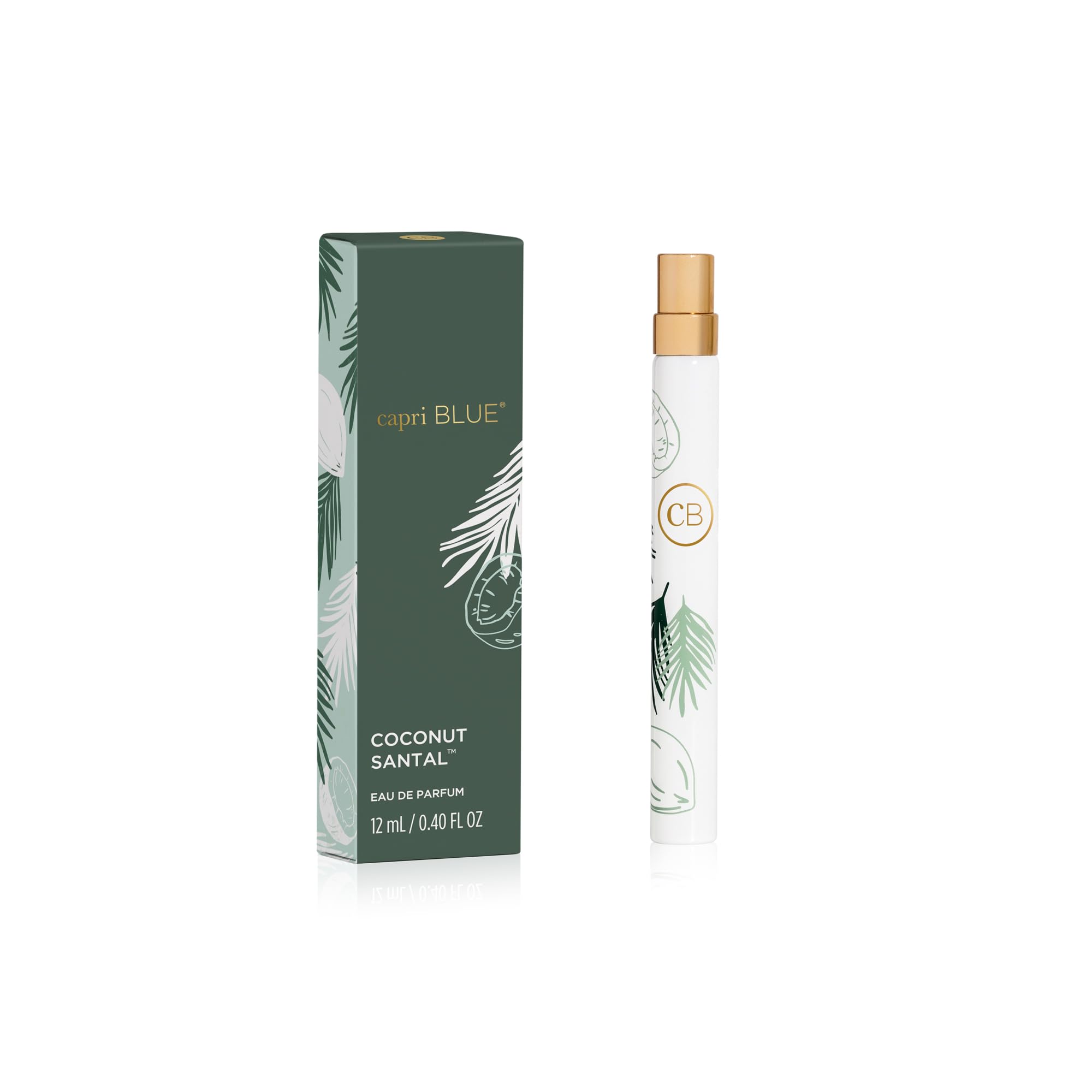 Capri Blue Coconut Santal Flora spray-pen front view for on-the-go refresh.