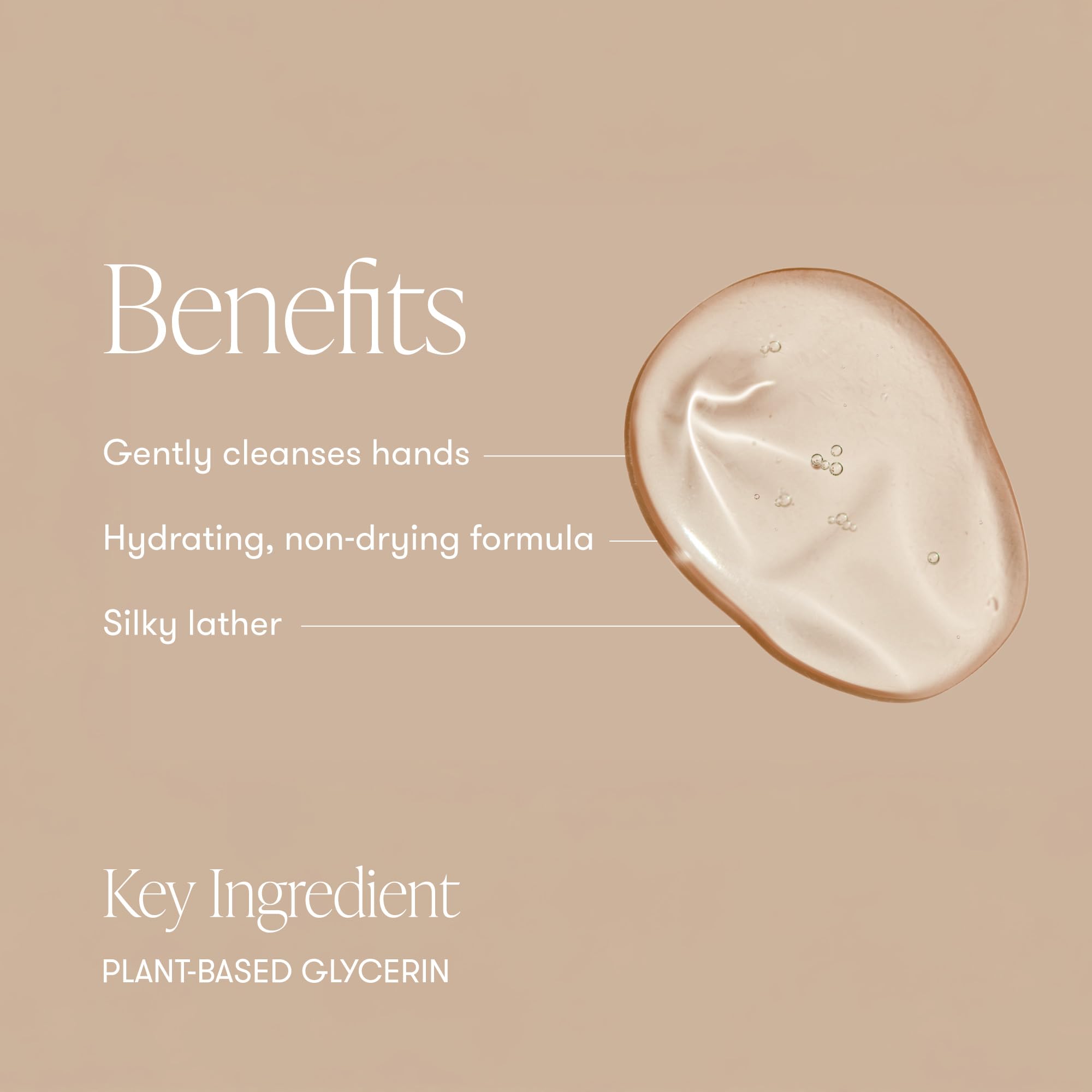 Capri Blue creamy lather close-up shows gentle cleansing with soft skin feel.