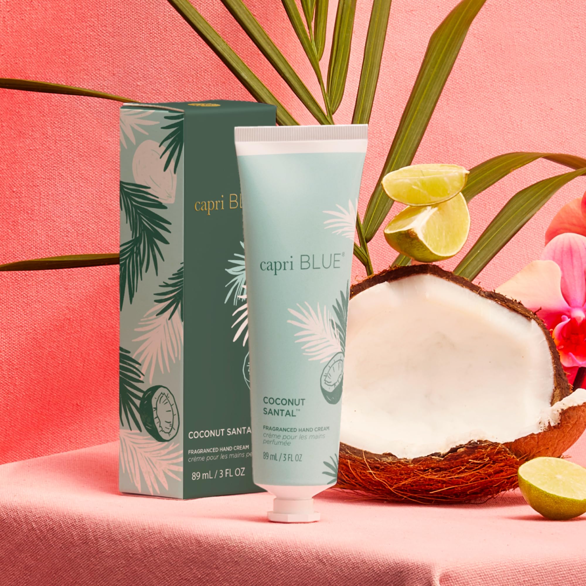 Mint green Flora Edit packaging on travel-size tube highlighting purse ready skincare.