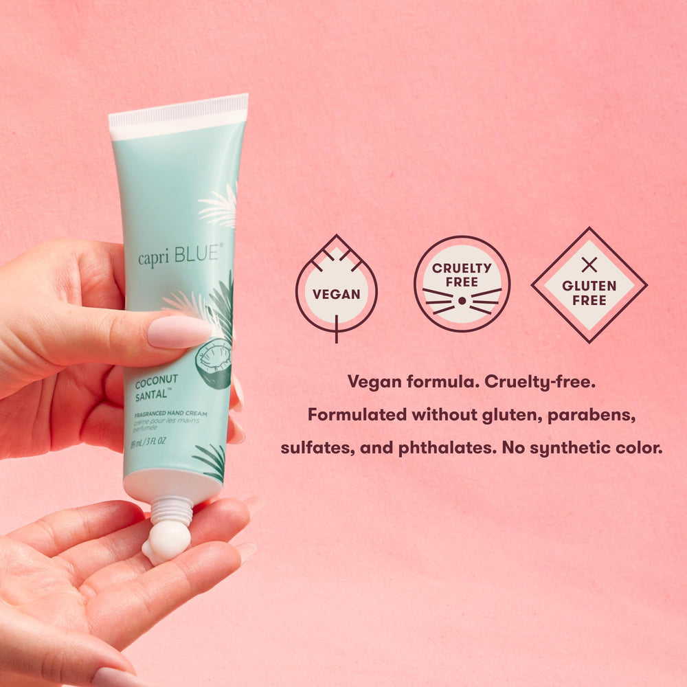 Capri Blue Flora Edit travel-size two-pack is ideal for sharing or personal on-the-go care.