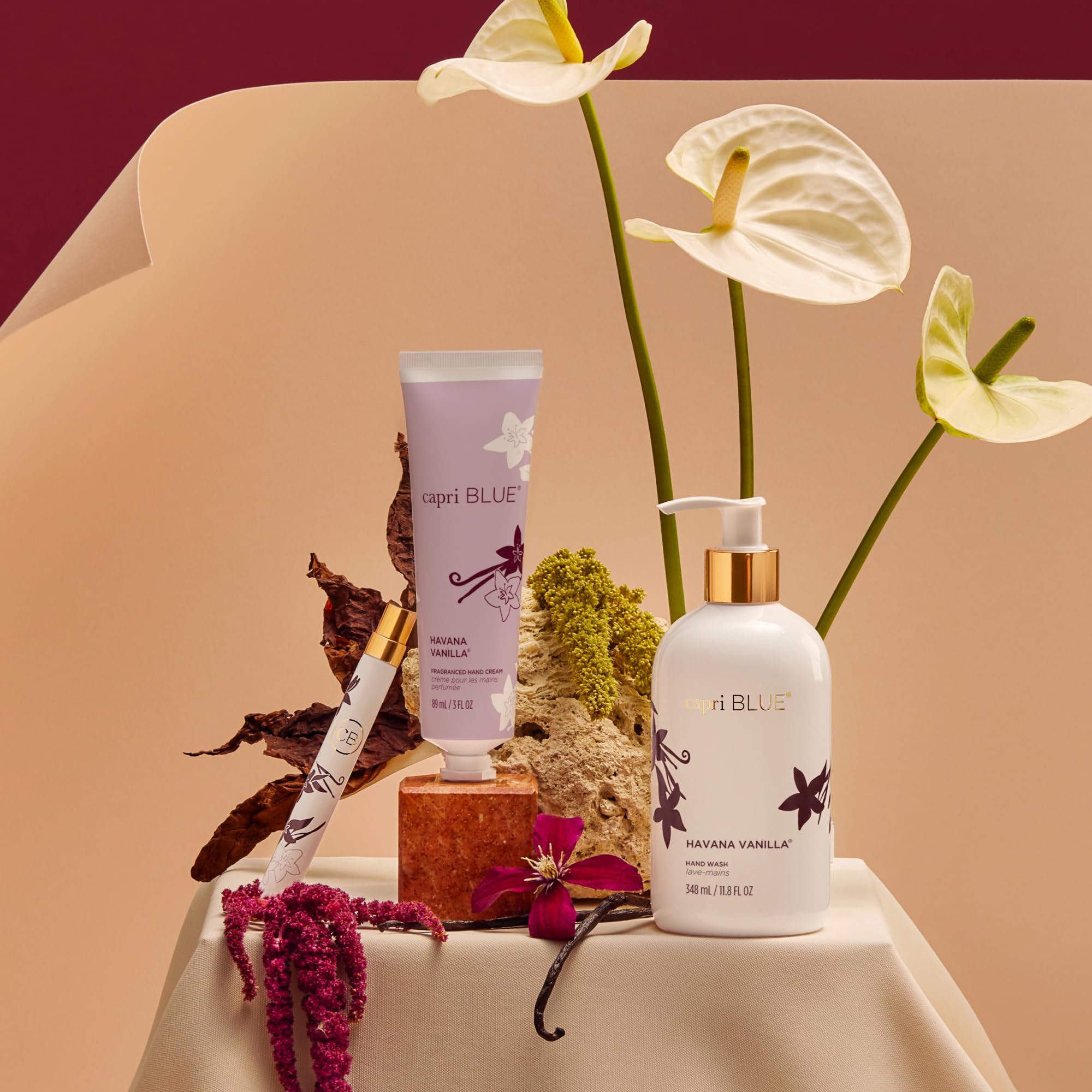 Capri Blue purse-friendly hand cream in compact travel size.