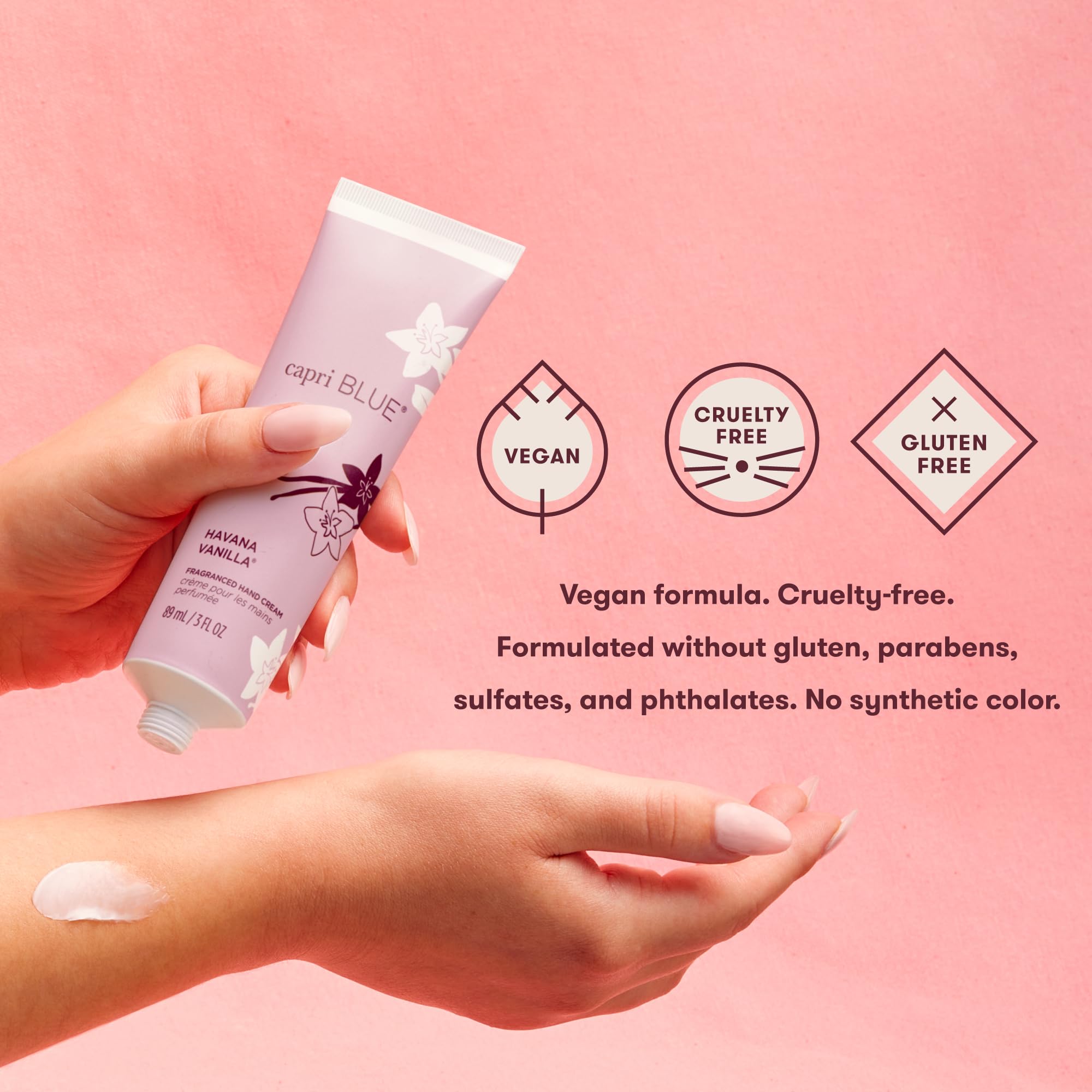 Capri Blue vegan cruelty-free icons indicating clean ingredients