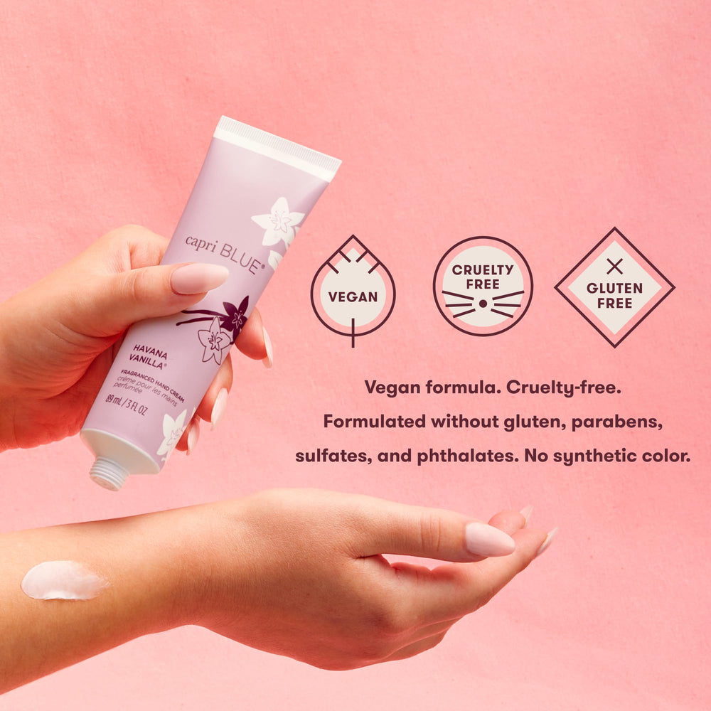 Capri Blue vegan cruelty-free icons indicating clean ingredients