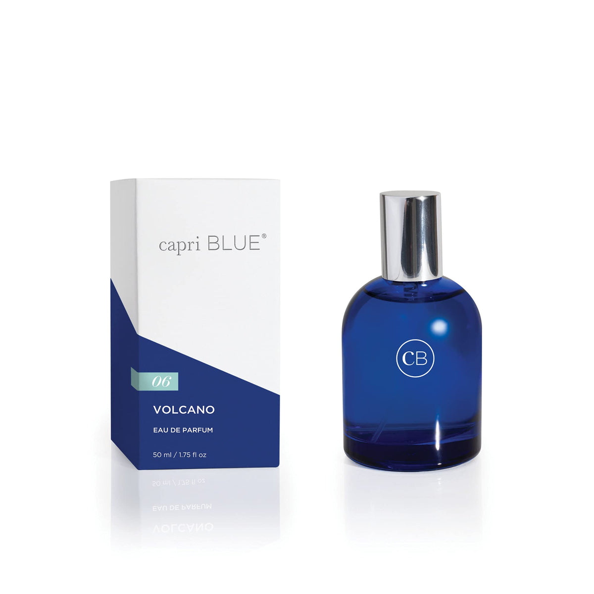 Capri Blue Volcano bottle pour highlights the fresh citrus aroma for daily wear.