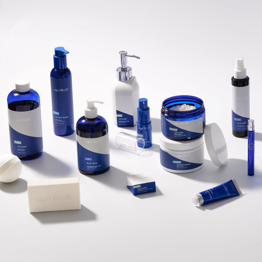 Capri Blue Volcano Bubble Bath foam top showcases luxurious texture.