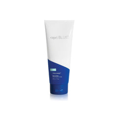 Capri Blue Volcano scrub tube close-up showing creamy texture for gentle exfoliation.