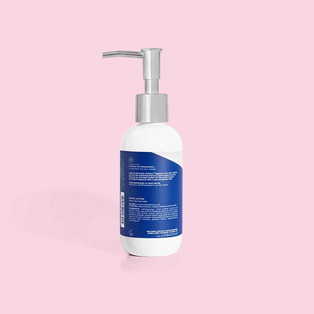 Capri Blue Volcano tropical vibe in a bathroom scene.