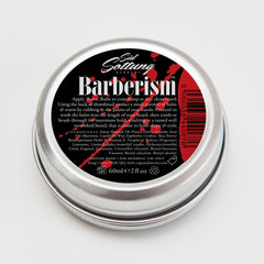 Nourishing natural oils in Captain Fawcett's Barberism beard balm soften facial hair