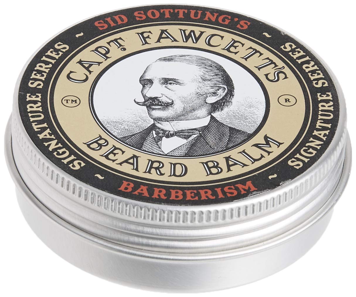 Fragrance highlight of Captain Fawcett's Barberism with citrus, floral, and woody notes