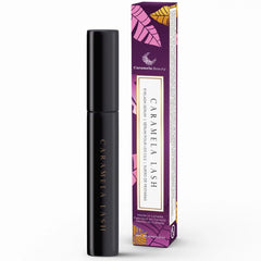 Caramela Beauty Lash Serum bottle ready for nightly lash application