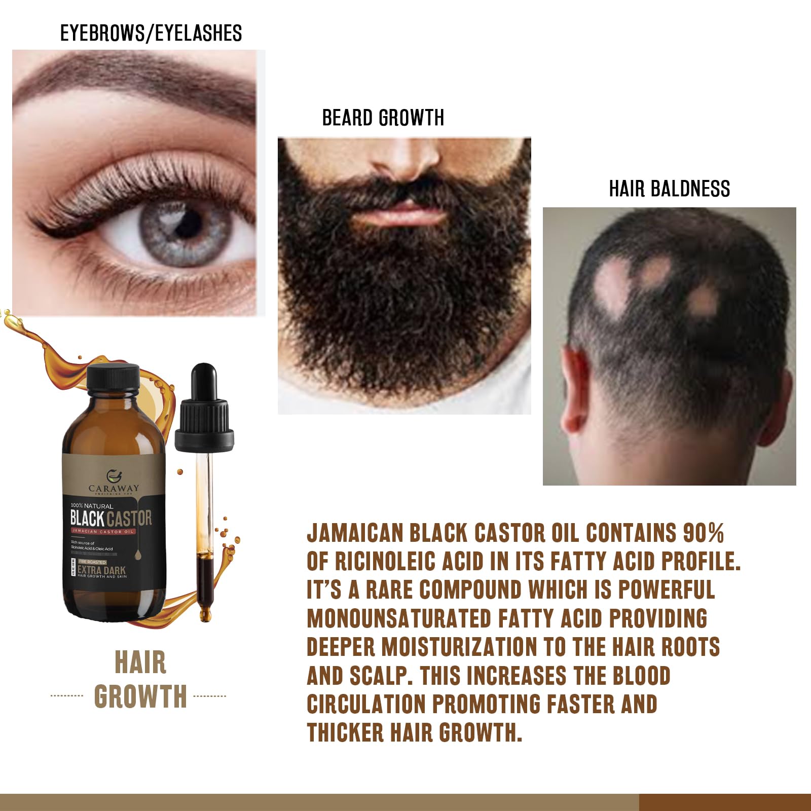 Caraway oil nourishes scalp and roots for healthier-looking hair.
