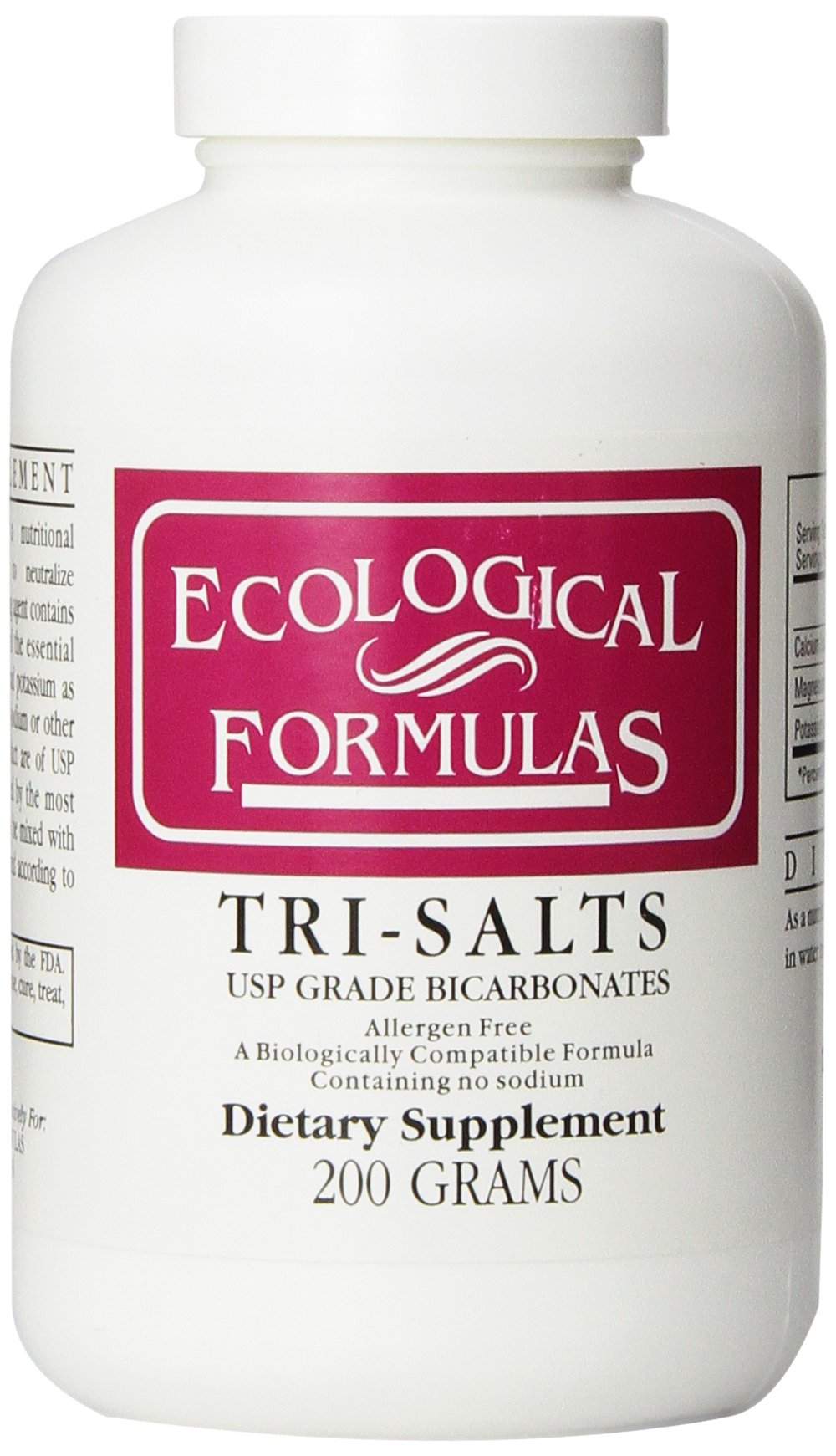 Cardiovascular Research Tri-Salts 200gms packaging on clean shelf for acidity support.