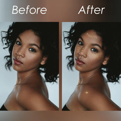 Cardiyar waterproof glitter face tattoos stay put through sweat and moisture.