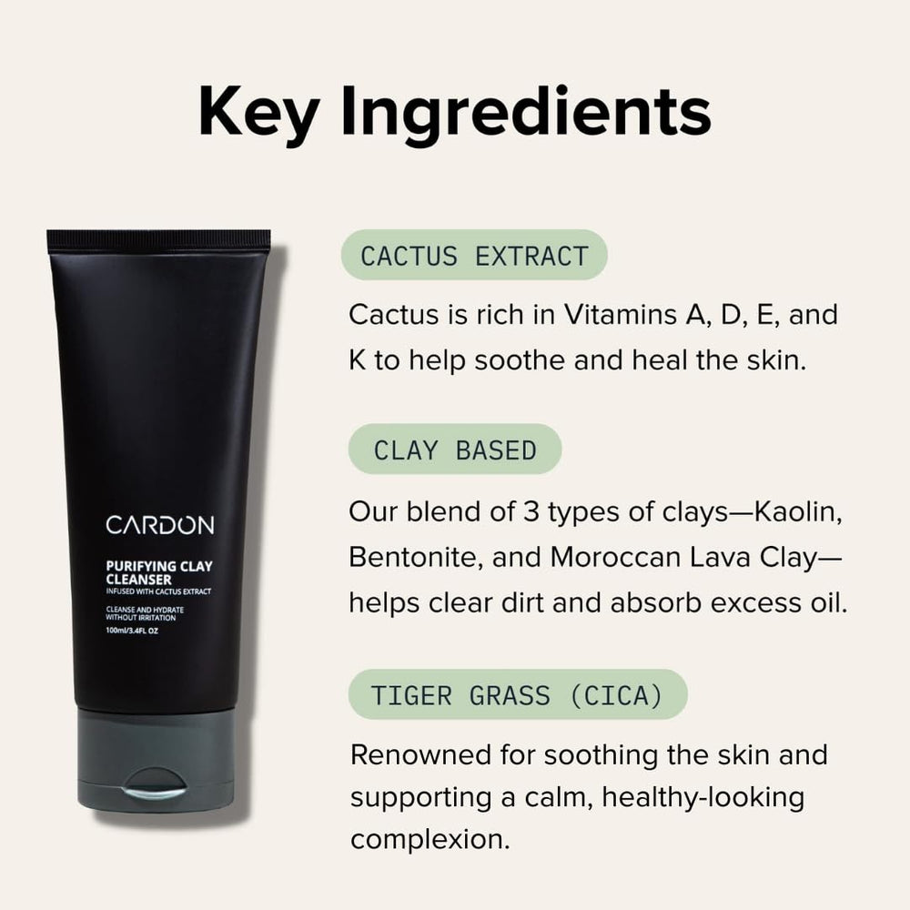 Cardon cactus extract label highlighting natural ingredient benefits