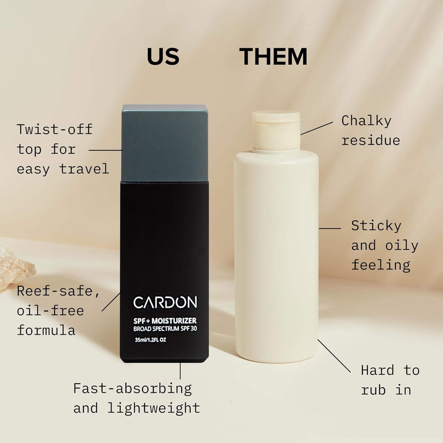 Cardon chia seed oil hydration shot underscores nourishing properties.