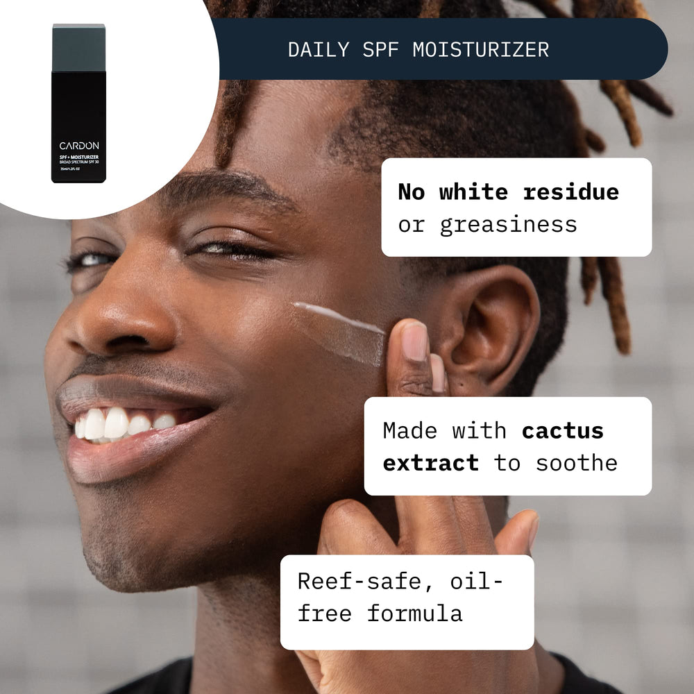 Cardon Daily Skincare Set routine steps image shows a simple morning routine.