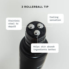 Cardon eye roller application in motion under the eye area