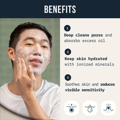 Cardon face wash foam texture showing rich lather for gentle cleansing