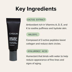 Cardon peptide niacinamide hyaluronic acid roller close-up of active ingredients